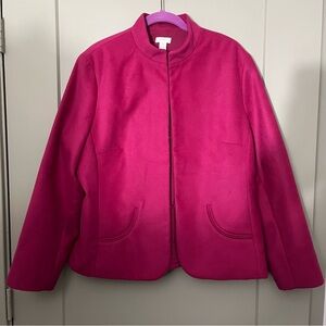 Pink Hook and Eye Closure Jacket